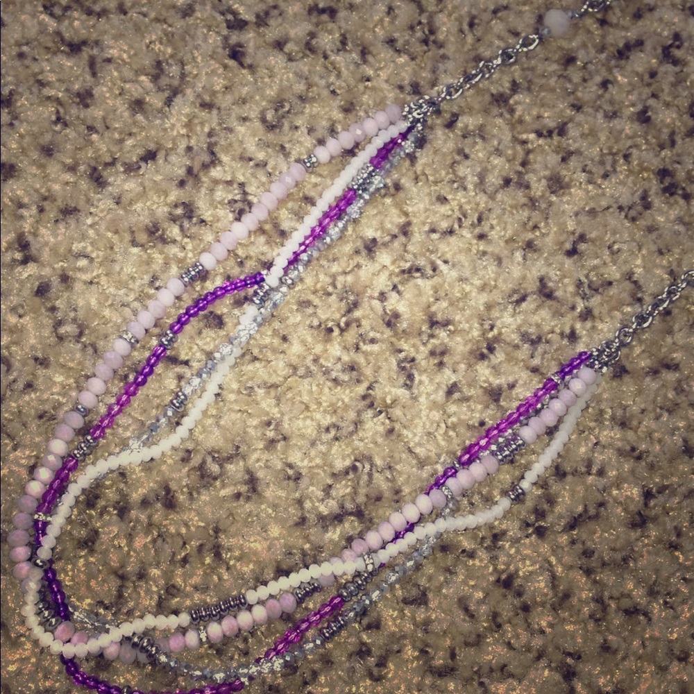 Long purple necklace